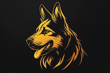 Naklejka premium emblem layout for a dog training center