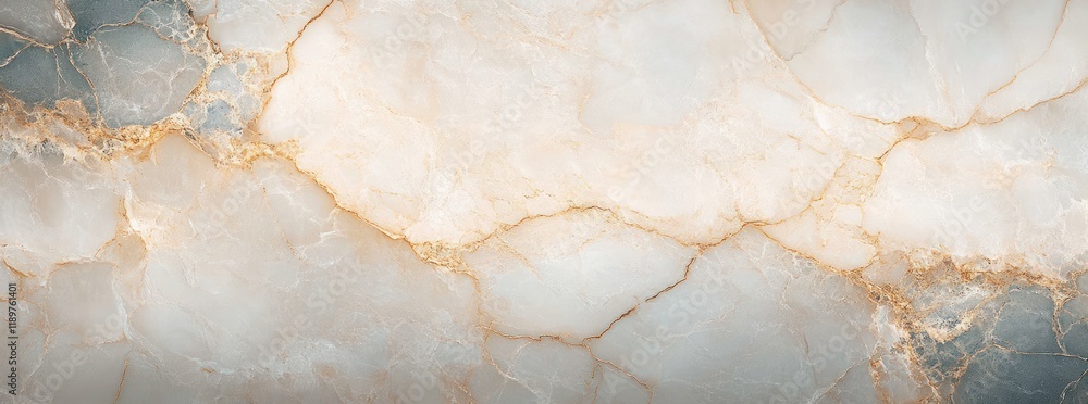 Poster elegant beige marble texture background with intricate veining patterns and smooth surface