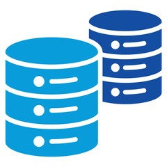 Big Data Icon Dual Tone Color Style