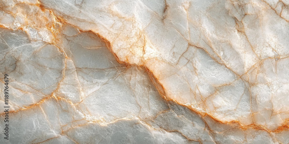 Aufkleber white marble texture close-up intricate veins patterns soft light background for design architecture