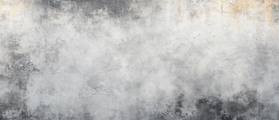 Abstract Grey Cement Wall Texture Background with Rough Brush Strokes