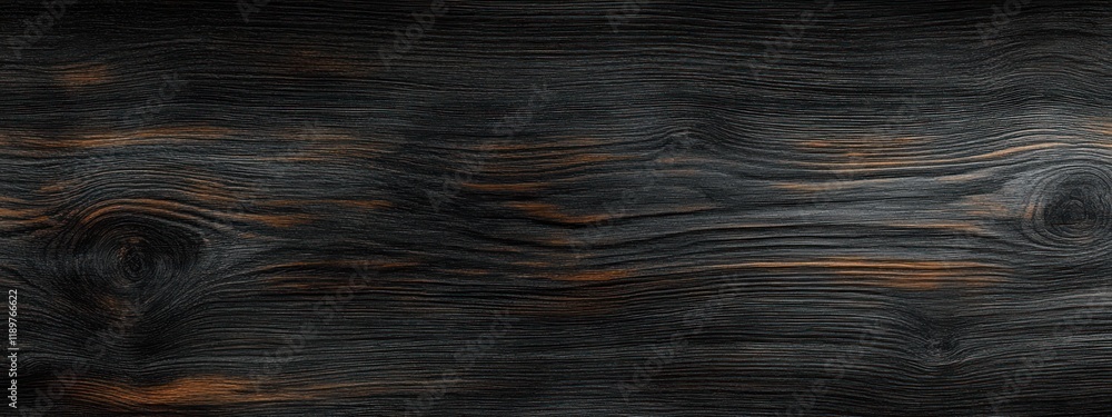 Poster dark wood texture close-up with intricate grain patterns in hyper-realistic style