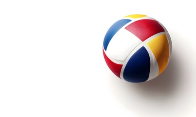 Colorful volleyball on white background. (1)
