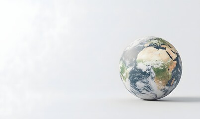 Fototapeta premium Earth globe on white background.