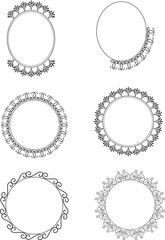 decorative round frames