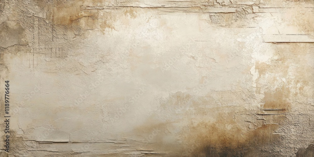 Fototapete abstract art textured background in warm beige cream minimalist style with soft shadows and subtle p