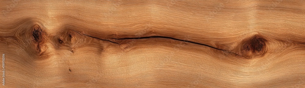 Poster hyperrealistic wooden surface close-up with intricate grain patterns and natural knots