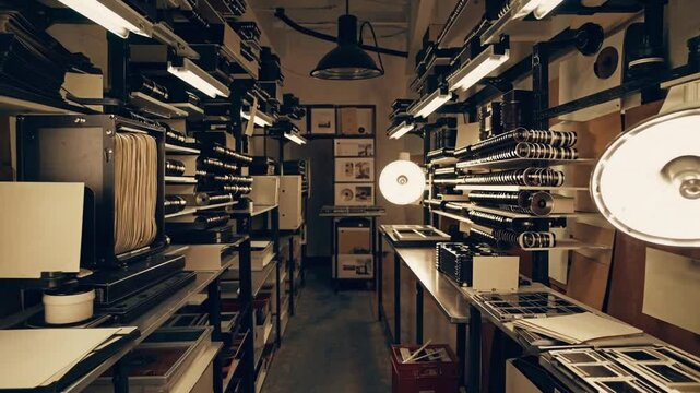 Classic Photography Darkroom with Vintage Equipment