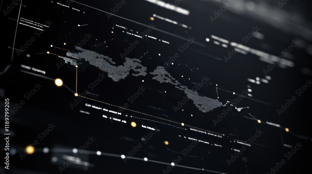 Poster an interactive graph with drop-down data points on a desktop screen.