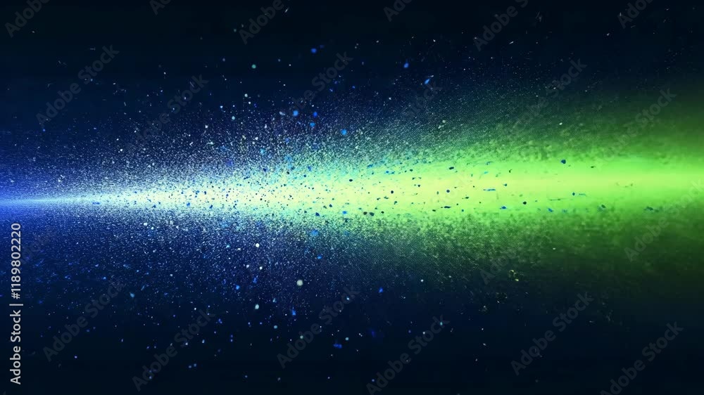 Poster colorful abstract pattern with particles and light effect in a cosmic space