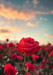 Naklejka premium Rose isolated on white background full depth of field valentines love heart valentine vector romantic day holiday