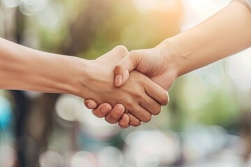 Handshake of Business People Colleagues Teamwork Meeting Hold Hand and Shake Hand