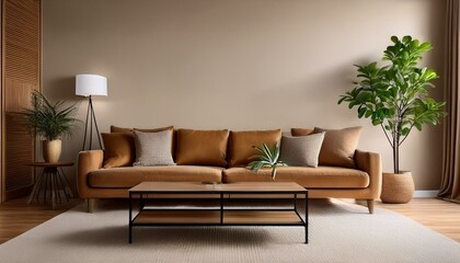 モダンなリビングルームのインテリア