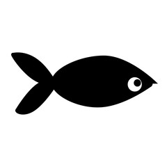 fish silhouette icon design template