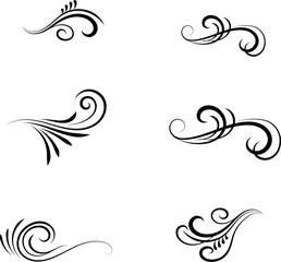 vector set of vintage design elements, dividers