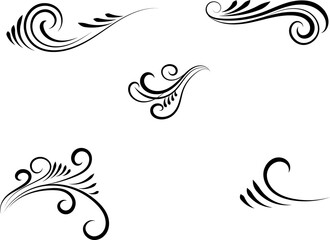set of decorative elements for a design