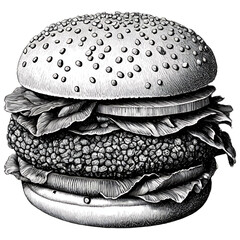 Burger Drawing Png