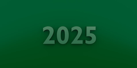 2025 green concept text minimal design