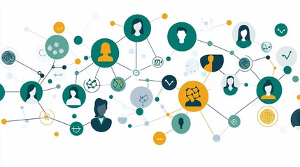 Global Network Collaboration: A Visual Representation of interconnectedness and teamwork in a globalized world.