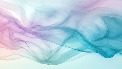 Abstract Flowing Pastel Hues: Serene, Dreamlike Swirls of Color in Digital Art