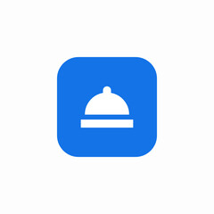 desk bell icon sign vector