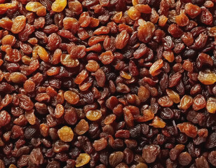 Obraz premium Wall to Wall Raisins as Background AI