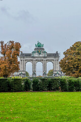 Obraz premium The Triumphal Arch in Brussels, Belgium
