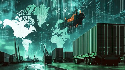 Global Logistics and Digital Trade: A Visualization of Worldwide Shipping and Container Transport Networks