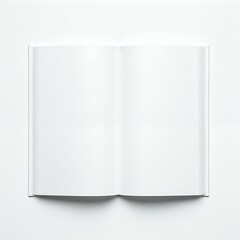 Open Blank Book, Ready for Content Mockup