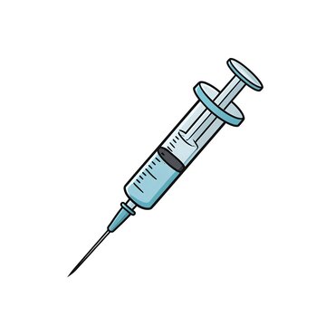 Cartoon syringe