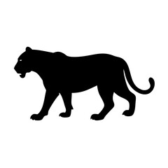 illustration of a silhouette of a lion