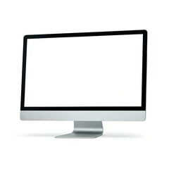 Fototapeta premium Modern Computer Monitor with Blank Screen