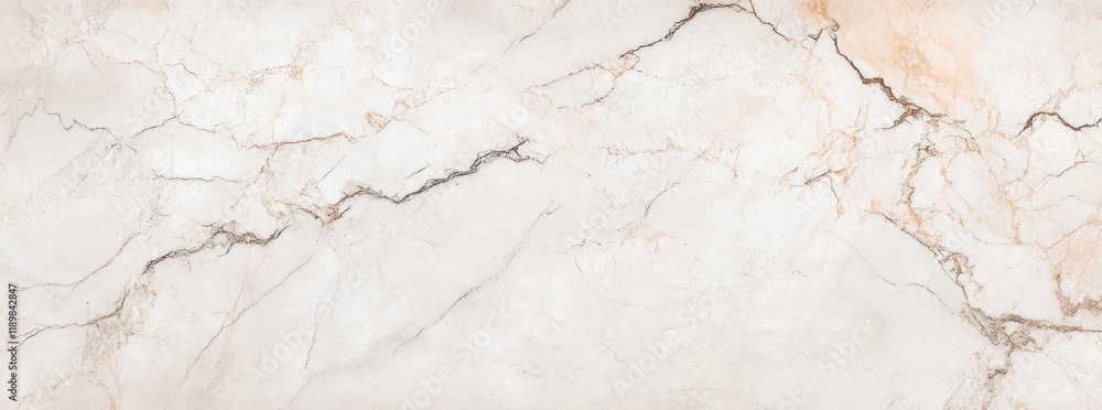 Poster polished marble surface with intricate veining patterns in soft natural light
