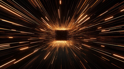 Cosmic Tunnel of Light: A mesmerizing abstract background featuring a tunnel of shimmering light beams emanating from a glowing core, creating a sense of cosmic movement and infinite possibilities. 