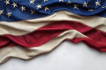 Patriotic American Flag Close-Up for National Holidays Memorial Day July 4th Labour Day Celebration
