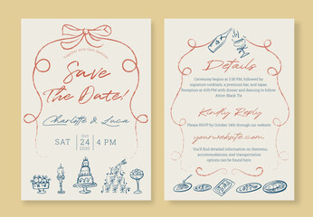 Simple and Chic Wedding Invitation Template Clean and Sophisticated Look For Modern Couples