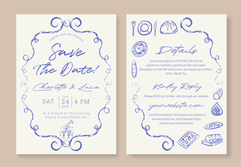 Minimalist Wedding Invitation Design Elegant and Modern Style For Timeless Celebrations