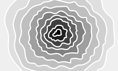 Abstract circles pattern irregular shape grey background. retro classical style.