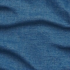 High Resolution Seamless Blue Denim Fabric Texture Background in Square Format