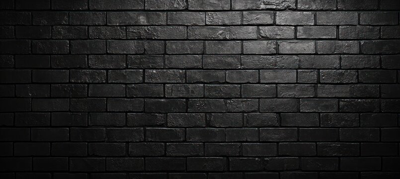 black brick wall texture background vintage grunge design architecture urban surface pattern wallpaper