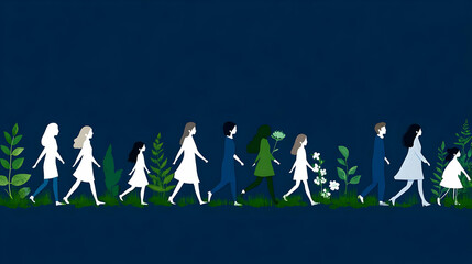 Walking Together Illustration