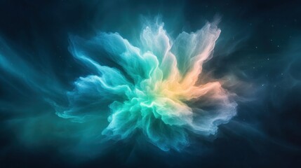 Obraz premium Dynamic energy burst abstract space digital cosmic environment viewpoint conceptual design