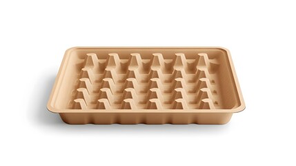 Cardboard tray with multiple compartments for items