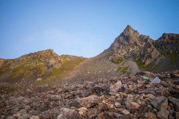 夜明けの槍ヶ岳
