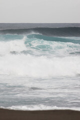 Ocean Waves Crashing on the Shoreline