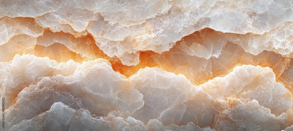 Poster translucent onyx surface close-up with intricate veins and patterns illuminated by natural light