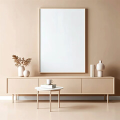 Room mockup for a poster 