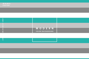 Minimalist abstract background with teal and grey stripes.