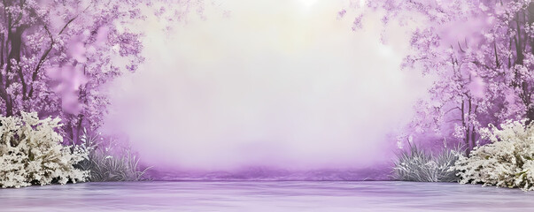 Cinder Background Wallpaper with Fluorescent Lilac Mist, Banner Header