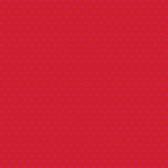 Red background with pink polka dot pattern.